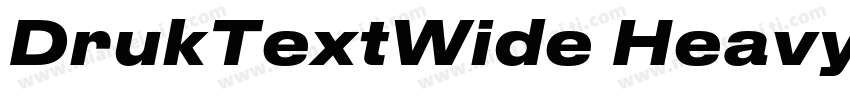 DrukTextWide Heavy字体转换